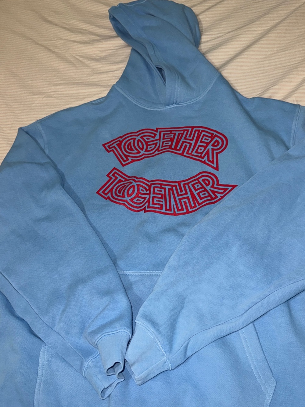 Harry styles Light Blue 'Together' Graphic Hoodie